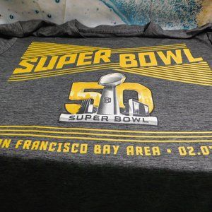 NFL team apparel TX3 cool grey Superbowl 50 size Large